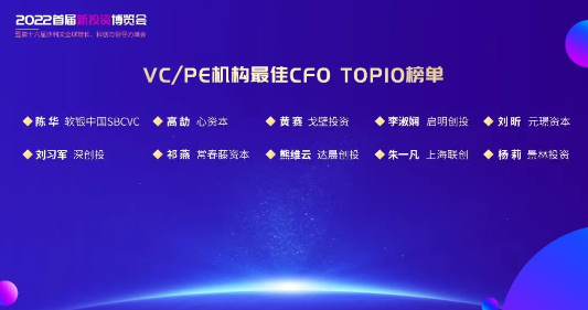 沙利文联合头豹发布《2022年中国私募股权基金行业CFO白皮书》及年度VC/PE机构最佳CFO Top10